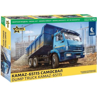 ZVEZDA Model Kit auto 43006 Kamaz Dump Truck 1:43