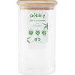 Pebbly Кухненски буркан за съхранение PKV-006, 1.4 л, стъкло / бамбук, Pebbly (PEBB3760132814094)