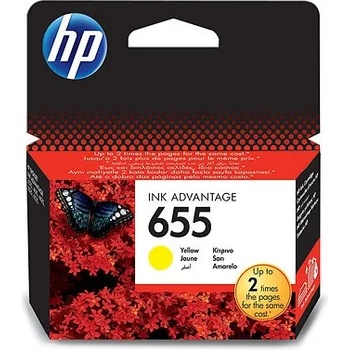 Image 1 of HP 655 Yellow Ink Cartridge Жълт Пълнител