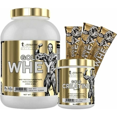 AKCE Kevin Levrone Gold Whey 2000 g + ZDARMA Gold Creatine 300 g + 3x vzorek – Zboží Dáma