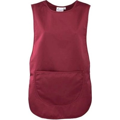Premier Workwear Dámská tabardová zástěra PR171 Burgundy Pantone 216