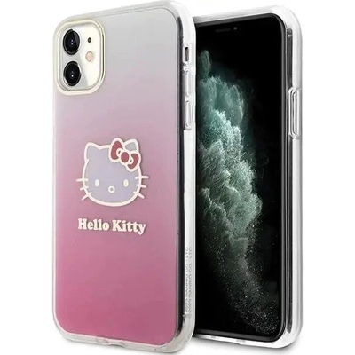 Hello Kitty Кейс Hello Kitty IML Gradient Electrop Kitty Head за iPhone 11 / Xr, розов (Hel000002-0)