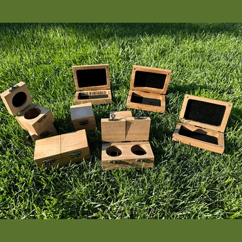 Image 1 of ofisitebg Дървена кутия за бижута, Дървесина Орех, Размери Единична