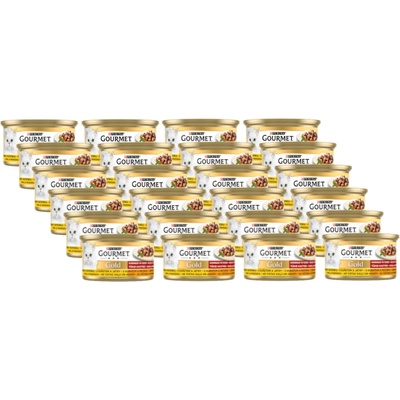 Gourmet Gold kuracie mäso a pečeň v omáčke 24 x 85 g