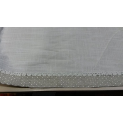 Záclonka béžová bodka 30 cm