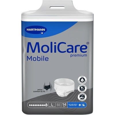 MoliCare Mobile 10 kapek vel. L natahovací kalhotky 14 ks – Hledejceny.cz