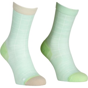 Ortovox Дамски чорапи за колоездене Ortovox Women's MTB Mid Light Sock Cycling socks - Green Sage - размер 39-41 (EU) (207-1398-0312)