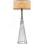 TopMebel Стояща лампа Solin TopMebel E27 дърво - ратан в натурален цвят Ø38x140cm