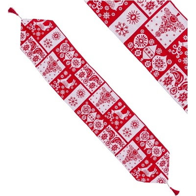 Casa Selección Покривка за маса с коледен мотив 33x180 cm Figures - Casa Selección (720893)