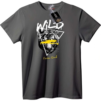 NOONEBRAND Тениска Дива Тигърска Душа - XL, White