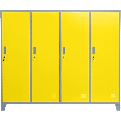 МЕТАЛЕН ШКАФ cr-1604-4 jz - СИВ/ЖЪЛТ