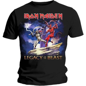 Iron Maiden Legacy Beast Fight (Back Print) Тениска с къс ръкав Black XL (IMTEE59MB04)