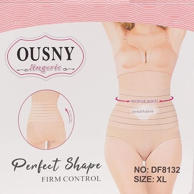 Стягаща бяла бикина с дантела и висока талия