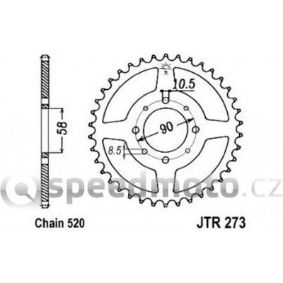 JT Sprockets JTR 273-42 – Zboží Mobilmania