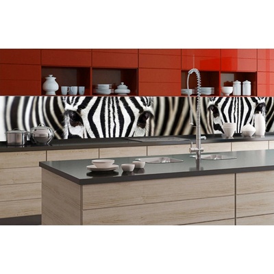 Donga Samolepiaca umývateľná fotofototapeta za kuchynskú linku rozmery Zebra, rozmery 350x60 cm