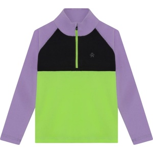 Color Kids Детски поларен пуловер Color Kids Kid's Fleece Pulli Colorblock Fleece jumper - Purple Rose - размер 110 (EU) (704-6328-0214)
