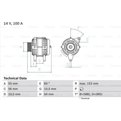 BOSCH generátor 0986047280