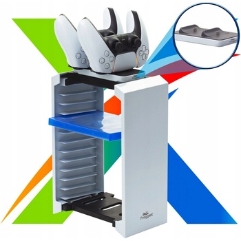 Froggiex FX-P5-C2-W PS5 Charge and Store Tower