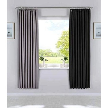 Image 1 of Дрейпари БГ Затъмняваща 100%, плътна завеса с пришита ширит лента за релса или за директен монтаж на стъкло с вендузи, размер 200x130, код-10000335