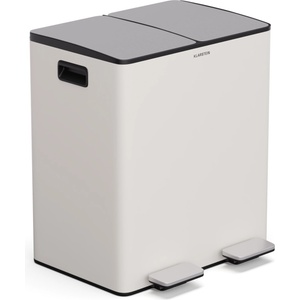 Klarstein EcoVista, кошче за отпадъци с компостер, 40 л + 3 л/кошче + компостер, Soft-Close (KG28-40L-crem) (KG28-40L-crem) - klarstein