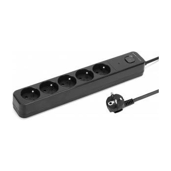 Montis Power Strip Surge Protector Black 5-Outlet 3m MT187-BK-3