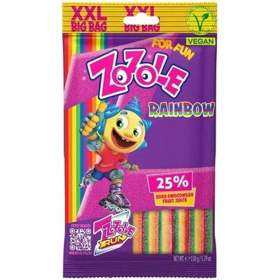 Zozole Rainbow XXL kyselé pásky 150 g