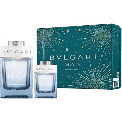 Bvlgari Man Glacial Essence Подаръчен комплект за мъже Размер EDP 100 ml + EDP 15 ml