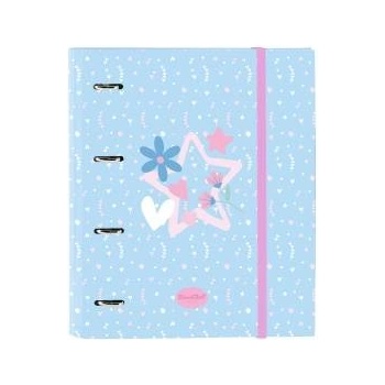 BlackFit8 Папка с пръстени BlackFit8 Smile Син Розов 27 x 32 x 3.5 cm