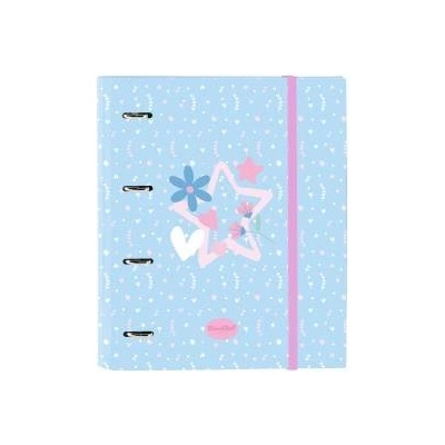 BlackFit8 Папка с пръстени BlackFit8 Smile Син Розов 27 x 32 x 3.5 cm