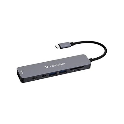 32158, USB-C мулти-порт хъб Essentials 7-port, 32158, сив, дължина на кабела 18cm, USB-C 3.2 Gen 1, USB-C PD, 2 x USB-A 3.2 (32158)