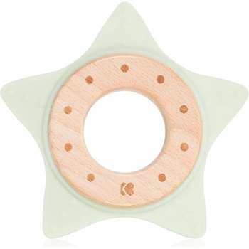 Image 1 of Kikkaboo Silicone and Wood Teether Star гризалка Mint