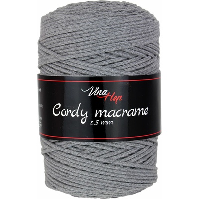 Vlna - Hep Cordy macrame 2,5 mm 8235 šedá