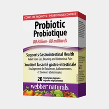 Webber Naturals Probiotiká 80 miliárd 20 kapsúl