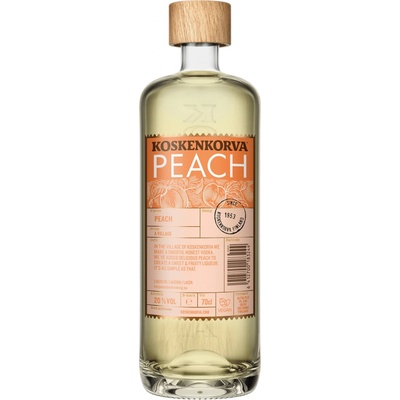 Koskenkorva Peach Vodka 20% 0,7 l (čistá fľaša)