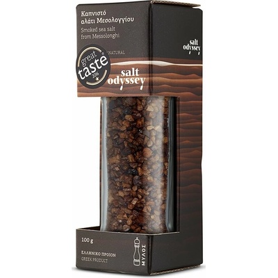 Salt Odyssey Grécka soľ, údená, (hrubá), doplňovací mlynček, 110g