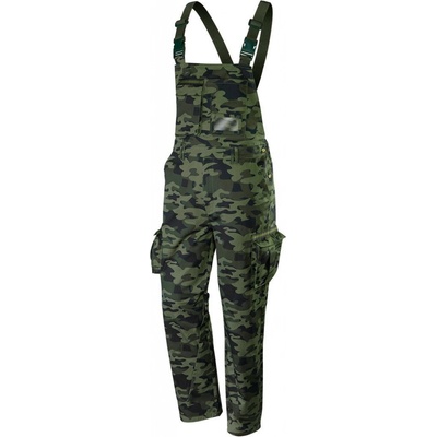 Neo Tools pracovní kalhoty s laclem pánské Camo
