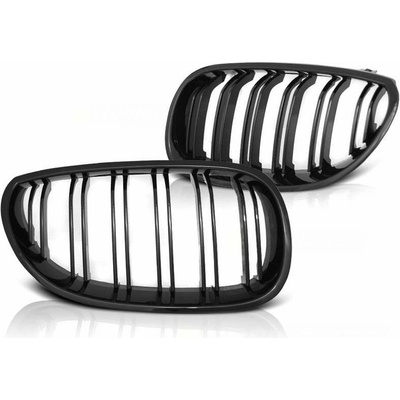UNI Predná maska ľadvinky Double-line BMW 5 E60/61 2003-2010 čierna