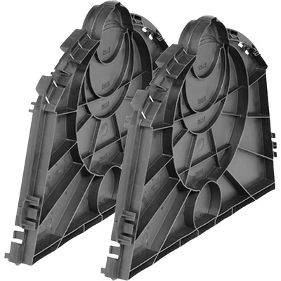 German Koncové kryty pre vsakovací tunel / 2 ks / 48 x 57,4 cm / plast