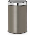 Brabantia Кош за смет Brabantia Touch Bin New 40L, Platinum, метален капак (650529)