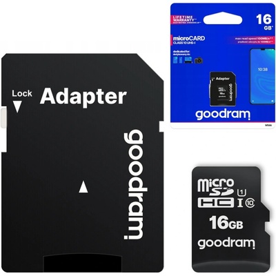 GOODRAM Micro SDHC 16GB Class 10 UHS-I M1A0-0160R12