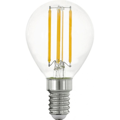 Eglo LED žiarovka, E14, 4W, teplá biela, číra