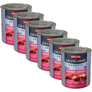 Animonda GranCarno Sensitiv Adult - говеждо с картофи 6 x 800г