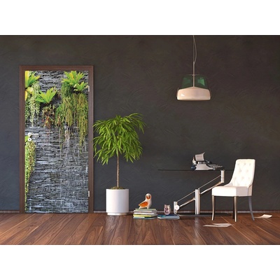AG Design FTNV-2889 vliesová fototapeta Green in the wall rozměry 90 x 202 cm