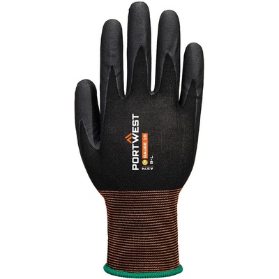 Portwest gp grip 18 a374 / Нитрилни ръкавици с киселинна дръжка - Черни xl (a374k8rxl)
