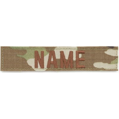 MILITARY RANGE Nášivka menovka "NAME" 5" VELCRO MULTICAM
