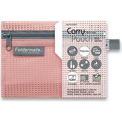 Síťovaná plastová obálka Foldermate Pop Gear Mini, růžová