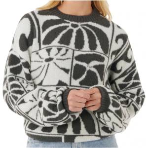 Rip Curl Дамски пуловер Rip Curl Women's AOTS TY Williams Jacquard Crew Jumper - Black (117-3252-0115)