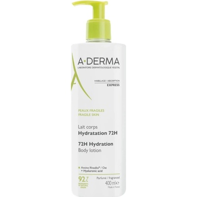 A-Derma Essentials Body Lotion 72h Hydration hydratačné telové mlieko 400 ml