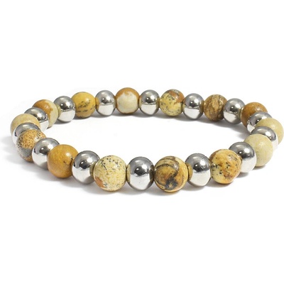 BM Jewellery Zkamenělé dřevo náramek matný S1072040