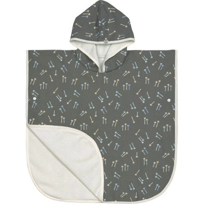 Lässig Beach Poncho Palms Deep Olive